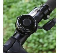 Pumixiy Mini sonnette de vélo noire pour guidon, anneau d'alarme classique Ding Ding compatible avec guidon de 22 mm, accessoire de vélo de sécurité clair