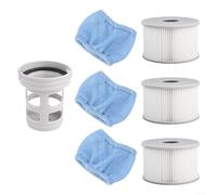 Pumixiy Miweba Cartouches de rechange pour filtre de piscine avec porte-filtre et sac en maille compatibles avec MSpa Inflatable Pool Delight Premium pour modèles Elite Concept