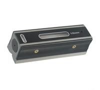 Pumixiy Niveau de mesure de qualité industrielle 0,02 mm, barre en acier, outil de niveau de précision avec base à rainure en V, acier robuste (150 mm)