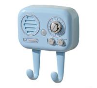 Pumixiy Organiseur mural pour clés avec alarme audio intelligente et capteur de détection pour maison, bureau, appartement, garage, piles incluses (bleu)