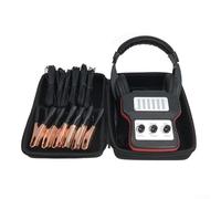 Pumixiy Outil de diagnostic sonore de moteur de voiture 6 canaux Kit de détection de bruit pour l'identification des bruits anormaux de véhicule avec écouteurs et câbles