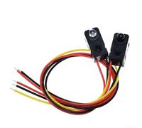 Pumixiy Paire de capteurs de détection d'objets, interrupteur photoélectrique infrarouge traversant, distance de détection de 2 à 30 cm, DC 5 V, réponse 2 ms, sortie NPN, taille compacte pour