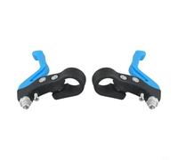 Pumixiy Paire de leviers de frein pour guidon de vélo compatibles avec poignée de 2,2 cm de diamètre - Pièces de rechange en plastique noir, rouge, vert, bleu, rose