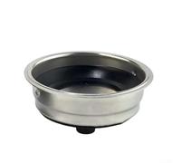 Pumixiy Panier filtrant pour machine à café 51 mm en acier inoxydable compatible avec différentes marques Single Double-Shot Comprend une tasse tamper (simple)