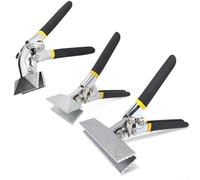 Pumixiy Pince à sertir manuelle pour cintrage de tôle, 75 mm et 150 mm avec poignée droite/coudée, pince en acier au chrome vanadium pour projets de bricolage (C)