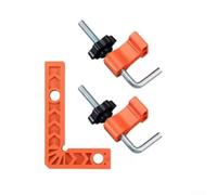 Pumixiy Pince d'angle de travail du bois de 10,2 cm - Carré de positionnement en alliage d'aluminium à angle droit pour un alignement précis de la menuiserie et l'assemblage de meubles à faire