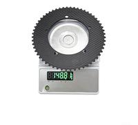 Pumixiy Plateau de pédalier en fibre de carbone pour vélos à pignon fixe avec montage BCD144 et rapports de vitesse 49T-64T, composant de pédalier léger à vitesse unique (56T)