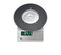 Pumixiy Plateau de pédalier en fibre de carbone pour vélos à pignon fixe avec montage BCD144 et rapports de vitesse 49T-64T, composant de pédalier léger à vitesse unique (60T)