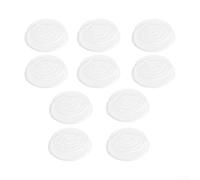 Pumixiy Plateau d'égouttement en PET transparent pour pots de fleurs, soucoupe ronde pour plantes d'intérieur, soucoupe en plastique réutilisable, plateau de drainage des plantes, jardin (25,4 cm)