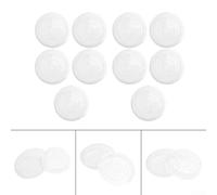 Pumixiy Plateau d'égouttement transparent en PET pour pots de fleurs, soucoupe ronde pour plantes d'intérieur, soucoupe en plastique réutilisable, plateau de drainage transparent pour plantes, jardin