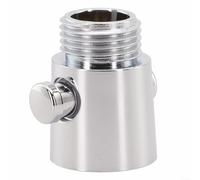 Pumixiy Pommeau de douche ABS avec interrupteur de commande d'économie d'eau avec réglage précis du débit, inverseur facile à installer pour douchette à main et B (électroplaquage)