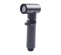 Pumixiy Pommeau de douche en ABS pour bidet de salle de bain, avec contrôle de la pression de l'eau réglable, pour le nettoyage du sol des toilettes (noir)