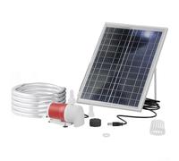 Pumixiy Pompe solaire pour bassin avec moteur sans balais DC 12 V 25 W - Débit de 1100 l/h - Kit de fontaine de jardin avec tuyau de 2 m pour l'extérieur