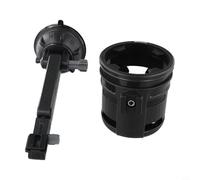 Pumixiy Porte-gobelet réglable pour voiture avec base à ventouse robuste de 8,9 cm et technologie anti-secousses pour - Étagère pliable pour plusieurs conteneurs - Noir (gris)