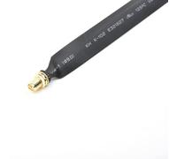 Pumixiy Rallonge de câble plat RP mâle vers RP femelle de 25 cm - Impédance 50 Ohm pour installation coaxiale RV - Connecteurs à profil bas