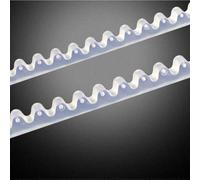 Pumixiy Règle de travail du bois réglable pour mesurer et répliquer les courbes composées, bande de moulage à engrenage pour un traçage précis des modèles dans les projets de menuiserie (2 m)