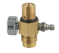 Pumixiy Régulateur de pression d'air réglable 0-2800 psi pour réservoir HPA, régulateur de cylindre en acier inoxydable avec filetage 5/8-18UNF et manomètre, entrée 3000 psi (filetage 18 x 1,5)