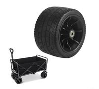 Pumixiy Roue de rechange de 15,2 cm pour chariot pliable - Pneu tout-terrain en polyuréthane durable avec doubles roulements, rotation à 360°, compatible avec la plupart des chariots de jardin et