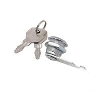 Pumixiy Serrure à came pour boîte aux lettres, armoire, tiroir, casier à clés de sécurité avec double cylindre de 20 mm, 25 mm de diamètre, alliage métallique de 16 mm pour meubles et unités de