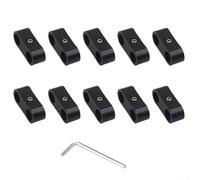 Pumixiy Support de tuyau à double trou pour modification de voiture, support de conduite d'huile AN4-AN10, collier de serrage en alliage d'aluminium pour séparation de conduite de carburant automobile