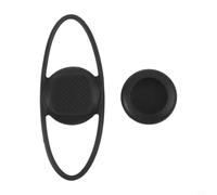 Pumixiy Support en silicone pour AirTag, support de vélo anti-perte, avec protection complète, housse souple et légère, pour tige de selle, cadre H & lebar, noir
