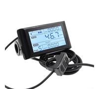 Pumixiy SW900 Panneau d'affichage LCD pour vélo électrique 7 broches Instrument de contrôle de vitesse Ebike Moniteur Tableau de bord Multi-tension Support 24 V 36 V 48 V