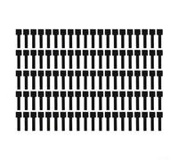 Pumixiy Système de gestion de câbles avec sangles en nylon pour organisation du jardin et de la maison, 28 x 90 mm, fixateurs de lumière décoratifs et organiseurs de fils en noir et blanc (noir 100