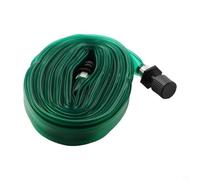 Pumixiy Tuyau d'arrosage plat en PVC 7,5 m, 10 m, 15 m, pour fleurs, parterres, légumes, arbustes, arbres, cour, système d'irrigation efficace et résistant aux fuites (7,5 m)