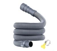 Pumixiy Tuyau de vidange réglable pour caravane, camping-car, tuyau d'évacuation flexible, avec connecteur push-fit, tube de drainage en EVA gris, avec adaptateurs (5 m)