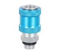 Pumixiy Vanne à glissière manuelle pneumatique HSV-06 HSV-08 HSV-10 HSV-15 avec contrôle de débit à sens unique Corps en aluminium G1/8 G1/4 G3/8 G1/2 Filetage BSPT (HSV-10)