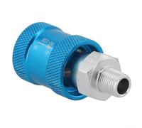 Pumixiy Vanne à glissière manuelle pneumatique HSV-06 HSV-08 HSV-10 HSV-15 avec contrôle de débit à sens unique Corps en aluminium G1/8 G1/4 G3/8 G1/2 Filetage BSPT (HSV-06)