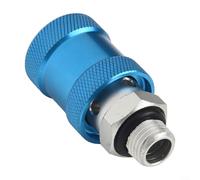 Pumixiy Vanne à glissière manuelle pneumatique HSV-06 HSV-08 HSV-10 HSV-15 avec contrôle de débit à sens unique Corps en aluminium G1/8 G1/4 G3/8 G1/2 Filetage BSPT (HSV-15)