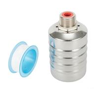 Pumixiy Vanne de contrôle automatique du niveau d'eau avec flotteur en acier inoxydable 304 pour châteaux d'eau, réservoirs de stockage et chauffages solaires | Durable et résistant (DN15)