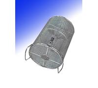 Pump Barrier Cover Round 2mm Outdoor Stainless Steel Pump Filter Guard for Fish Pond Septic Tank Water(7.87x11.81in/20x30cm)