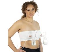 PumpEase Organic hands-free pumping bra - Natural - XL by PumpEase