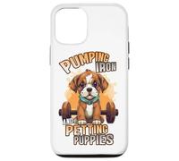 Pumping Iron and Petting Puppies Body Building Coque pour iPhone 12/12 Pro