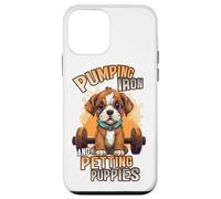 Pumping Iron and Petting Puppies Body Building Coque pour iPhone 12 Mini