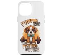 Pumping Iron and Petting Puppies Body Building Coque pour iPhone 13 Pro Max