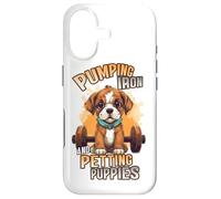 Pumping Iron and Petting Puppies Body Building Coque pour iPhone 17