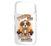 Pumping Iron and Petting Puppies Body Building Coque pour iPhone 17 Pro