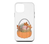 Pumpkin Book Basket Autumn Reading Fall Leaves Bookworm Coque pour iPhone 12 Mini