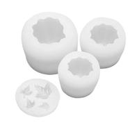 Pumpkin Candle Mold - 4 Pieces Autumn Maple Leaves Thanksgiving Decoration, | Silicone Pumpkin Mold, Silicone Candle Making Mould Set, Reusable DIY Wax Casting Forms for Home Bakery Family