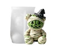 Pumpkin Candle Mold - Cute Pumpkin Bear Reusable DIY Easy Release Silicone Craft Mold | Candle Making Tool for Home Bakery Family Craft DIY Enthusiasts Lovers