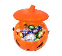 Pumpkin Candy Bucket Light LED - Goodie Bags Pail with Handle Decor