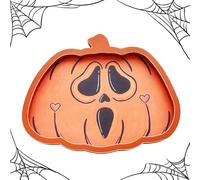 Pumpkin Cheese Snack Board - Halloween Party Serving Assiette, Plateau d'affichage de nourriture saisonnier | Plat de charcuterie de viande de fruits, plateau de vacances festif, décoration de table d