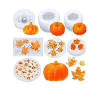Pumpkin Craft Molds, Easy Release Casting with Halloween Design, Silicone