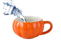 Pumpkin Cup for Kids - Halloween Pumpkin Cartoon Coffee Mug | Dishwasher Safe Drinking Supplies for Tea, Milk, Coffee, and Hot Drink | Pumpkîn Cup Ceramic Lid | Children's Breakfast Mug Dessert Soup C