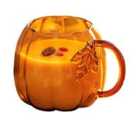 Pumpkin Cups | 550ml Glass Autumn Pumpkin-Shaped Tea Cups | Thanksgiving | Pumpkin Cups | 550ml Glass Autumn Pumpkin-Shaped Tea Cups | Thanksgiving Glass Tea Mug | for Milk, Whiskey, Water, Picnic,