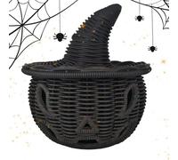 Pumpkin Decor - Metal Rattan Craft Ornament, Handmade Autumn Sculpture | Exquisite Knitted Figurine with Rustic Texture, Seasonal Centerpiece for Holiday Desk Home Bedroom Festival Party Hallway Decor