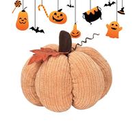 Pumpkin Decor Set, Knitted Autumn Decoration, Handmade Holiday Ornament, Soft Textured Finish, Lightweight Festive Design, Perfect for Thanksgiving Tables, Porch Displays, Workplace Gatherings